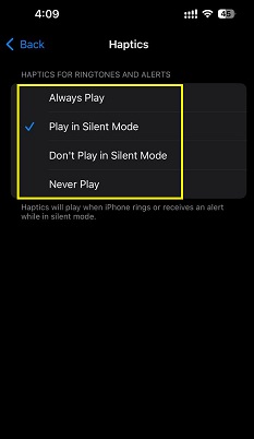 iPhone 14 Vibrate on Silent Mode